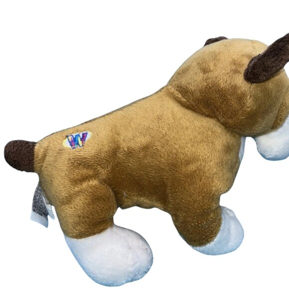 Ganz Webkinz Bulldog Plush Stuffed Animal Toy 8" HM126 No Code Brown Tan - Picture 3 of 6